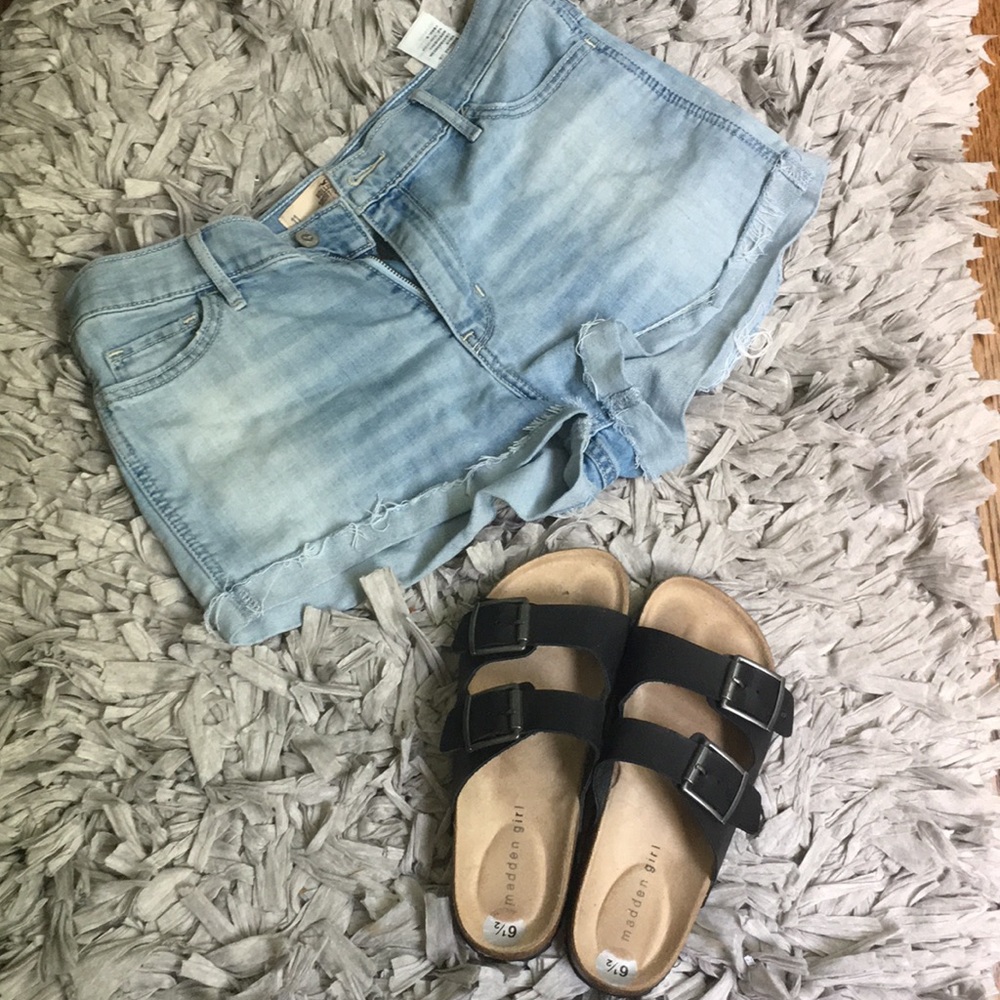 Madden girl dark brown strap sandals